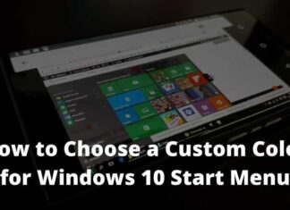 How to Choose a Custom Color for Windows 10 Start Menu