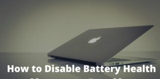 How to Disable Battery Health Management on Mac