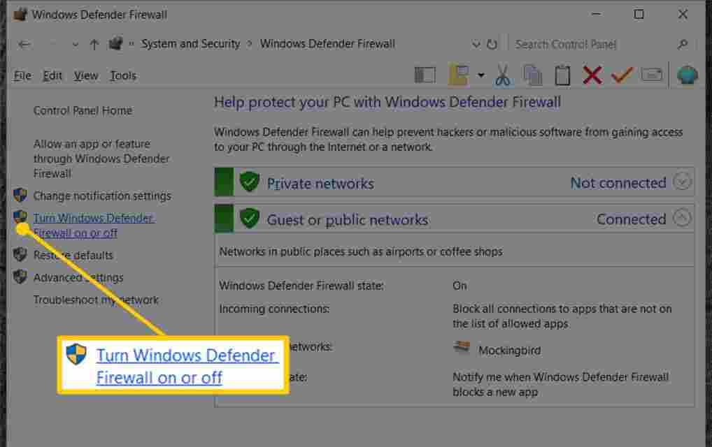 How to Disable Firewall for Windows 10, 8, 7, Vista, and XP