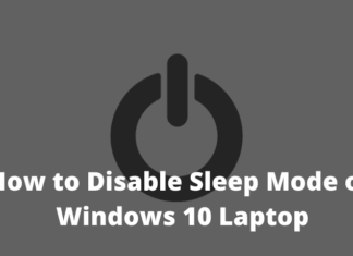 How to Disable Sleep Mode on Windows 10 Laptop