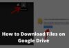 How to Download Files From Google Drive