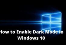 How to Enable Dark Mode in Windows 10