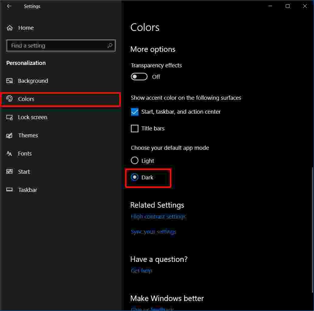 How to Enable Dark Mode in Windows 10