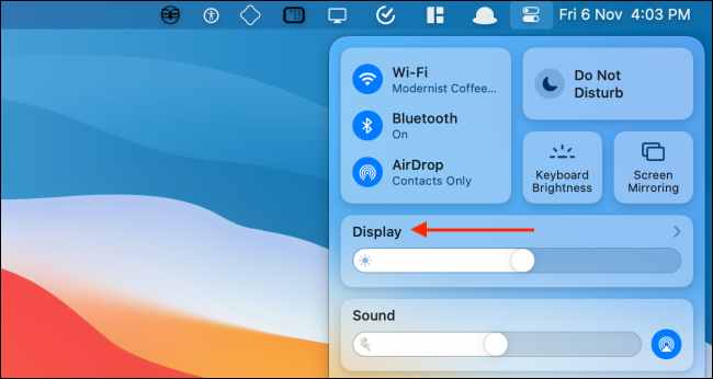 How to Enable Mac Dark Mode from Control Center