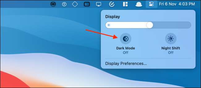 How to Enable Mac Dark Mode from Control Center