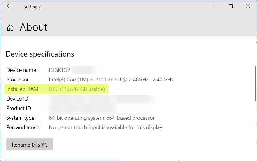 How to Find Out the RAM You Have