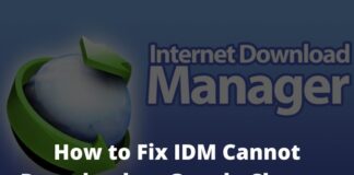 How to Fix IDM Cannot Download on Google Chrome