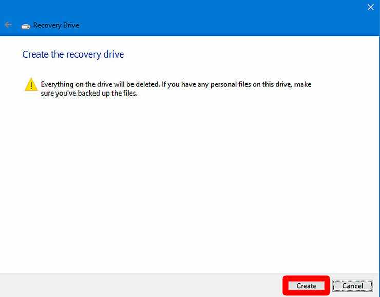 How to Make a USB Recovery Drive