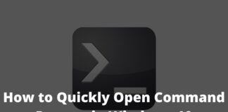 How to Quickly Open Command Prompt in Windows 10