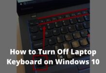 How to Turn Off Laptop Keyboard on Windows 10
