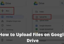How to Upload Files on Google Drive