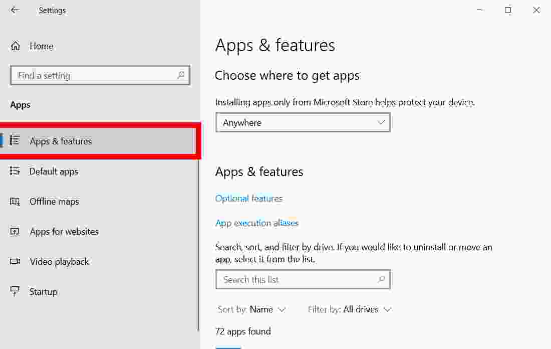 How to uninstall applications on Windows 10 via Settings