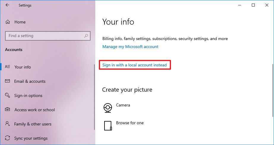 Remove Login Password in Windows 10