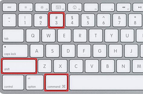 Screenshot With Cmd + Shift + 3