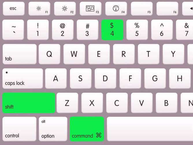 Screenshot With Command + Shift + 4