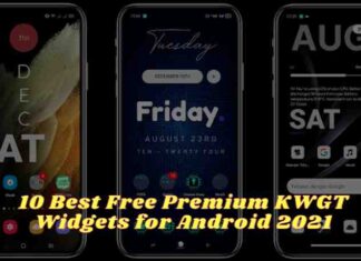 10 Best Free Premium KWGT Widgets for Android 2021