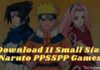 Download 11 Small Size Naruto PPSSPP Games