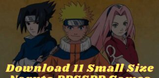 Download 11 Small Size Naruto PPSSPP Games