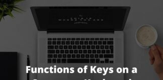 Functions of Keys on a Computer Keyboard