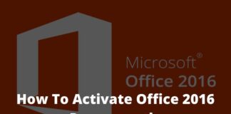 How To Activate Office 2016 Permanently