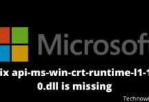 How To Fix api-ms-win-crt-runtime-l1-1-0.dll is missing