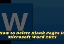 How to Delete Blank Pages in Microsoft Word