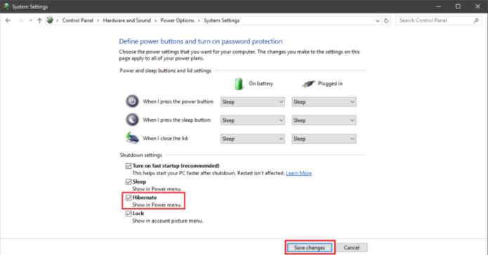 How to Enable Hibernate In Windows 10