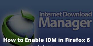 How to Enable IDM in Firefox 6 Quick Ways