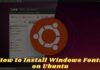 How to Install Windows Fonts on Ubuntu