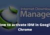 How to activate IDM in Google Chrome