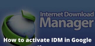 How to activate IDM in Google Chrome