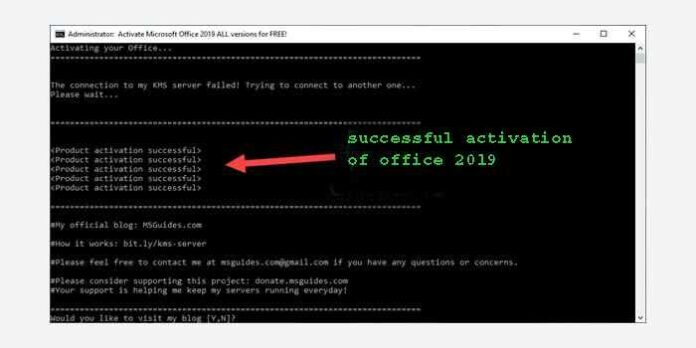 check office activation cmd