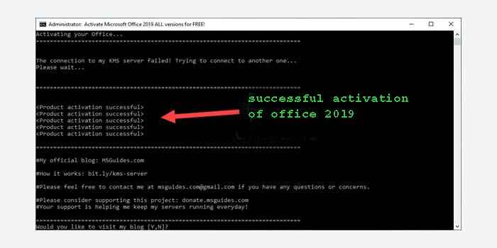 How to activate Office 2019 without software