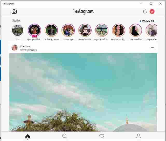 How to download the Instagram application on a Windows 10 laptop