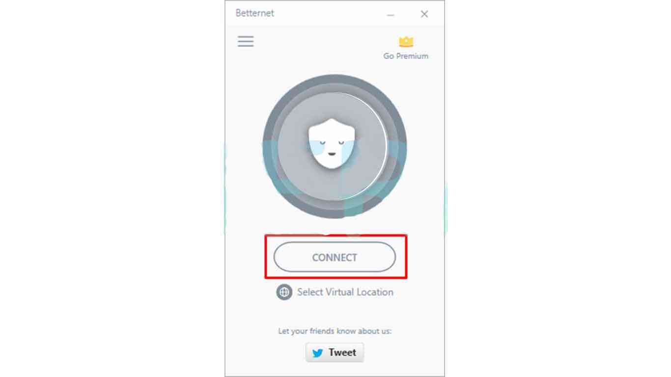 How to get rid of the positive internet using the Betternet VPN application 