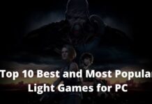 Top 10 Best and Most Popular Light Games for PC