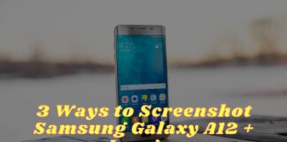 3 Ways to Screenshot Samsung Galaxy A12 + Images