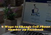 4 Ways to Change Cell Phone Number on Facebook