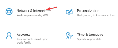 Check the proxy settings