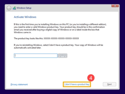 how to download windows 10 pro without product key