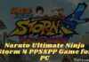 Naruto Ultimate Ninja Storm 4 PPSSPP Game for PC