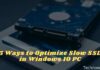 5 Ways to Optimize Slow SSD in Windows 10 PC