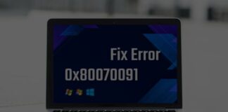 6 Ways to Fix Error 0x80070091 in Windows 10 Laptop PC