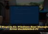 6 Ways to Fix Windows Boot Manager Error 0xc00000e9 PC