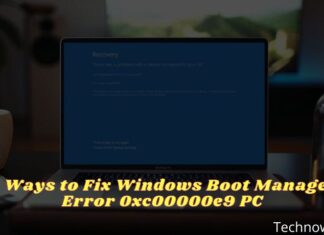 6 Ways to Fix Windows Boot Manager Error 0xc00000e9 PC