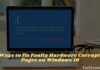 6 Ways to fix Faulty Hardware Corrupted Pages on Windows 10
