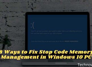 8 Ways to Fix Stop Code Memory Management in Windows 10 PC