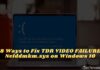 8 Ways to Fix TDR VIDEO FAILURE Nvlddmkm.sys on Windows 10