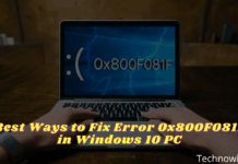 Best Ways to Fix Error 0x800F081F in Windows 10 PC