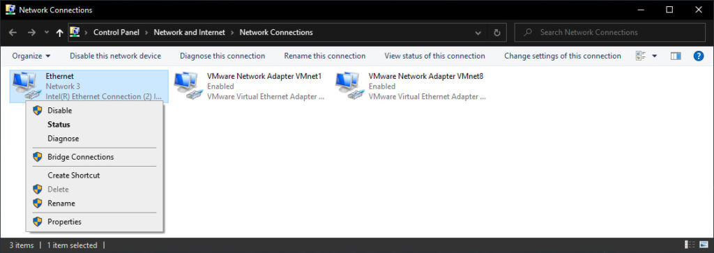 Change DNS Server Manually